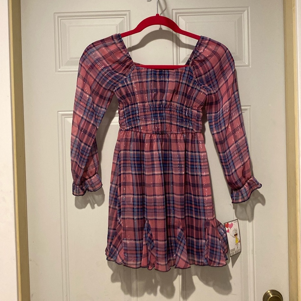 Three Pink Hearts Trixxi dress with necklace